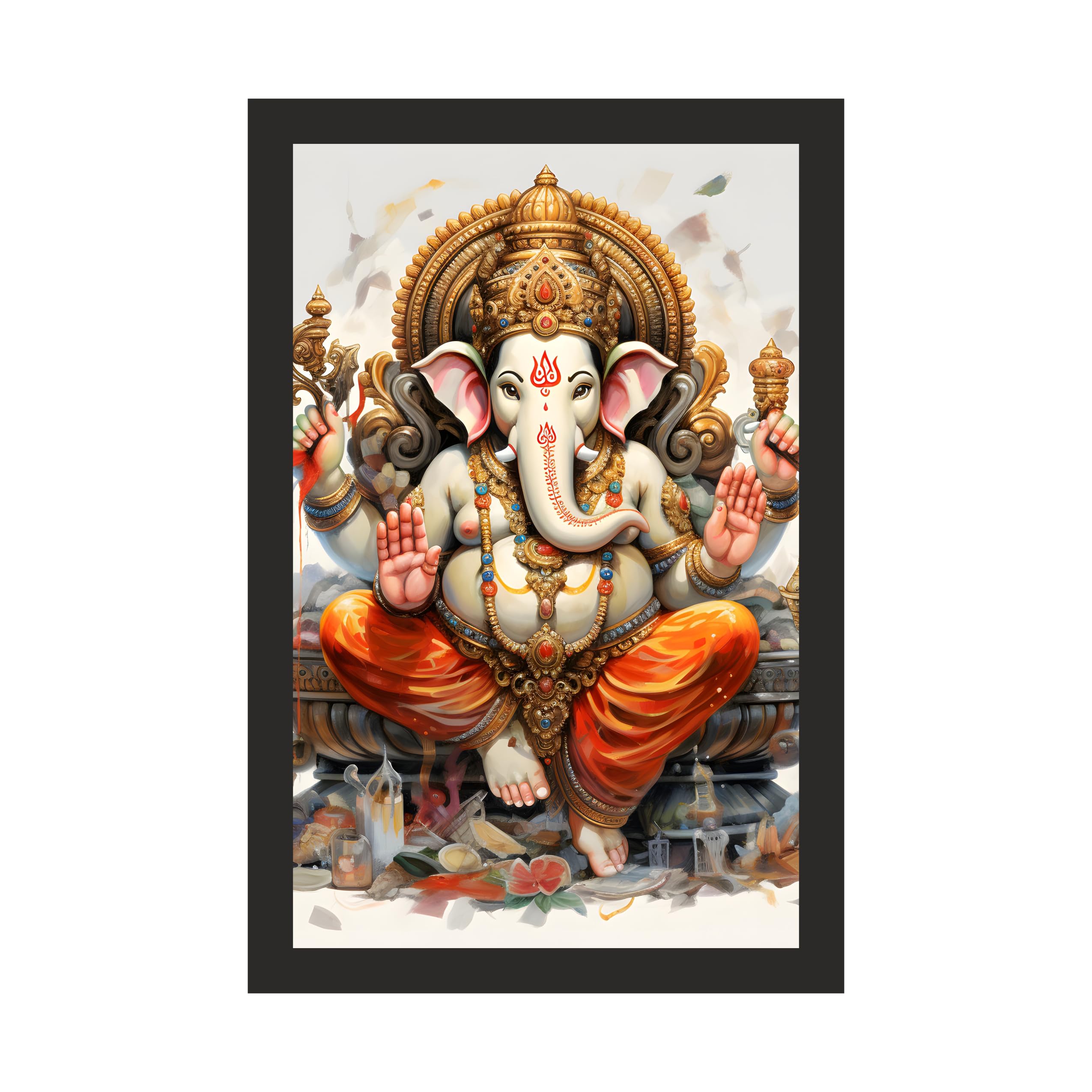 Grand Seated Ganesha - 20x30
