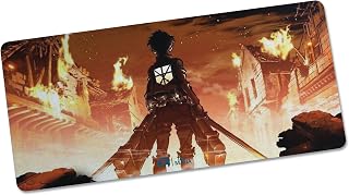 Tee Mafia AOT - Anime Series Mouse Mat - Printed Large Extended XXL Mouse Pad for Laptop, Desktop, PC for Gaming Table Mat... Price In India
