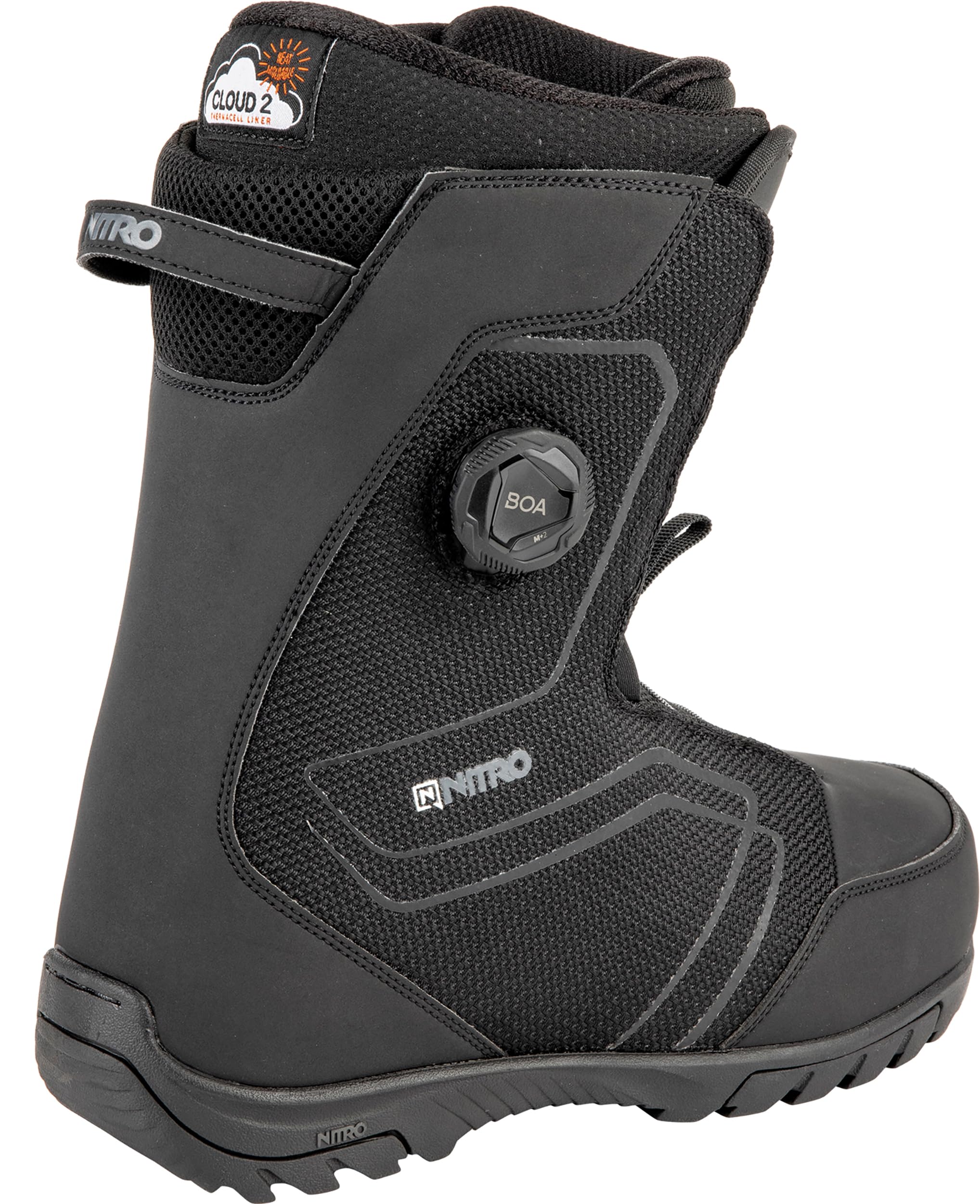 Nitro Sentinel BOA All Mountain Freestyle - Sistema di allacciatura rapida per barca, snowboard