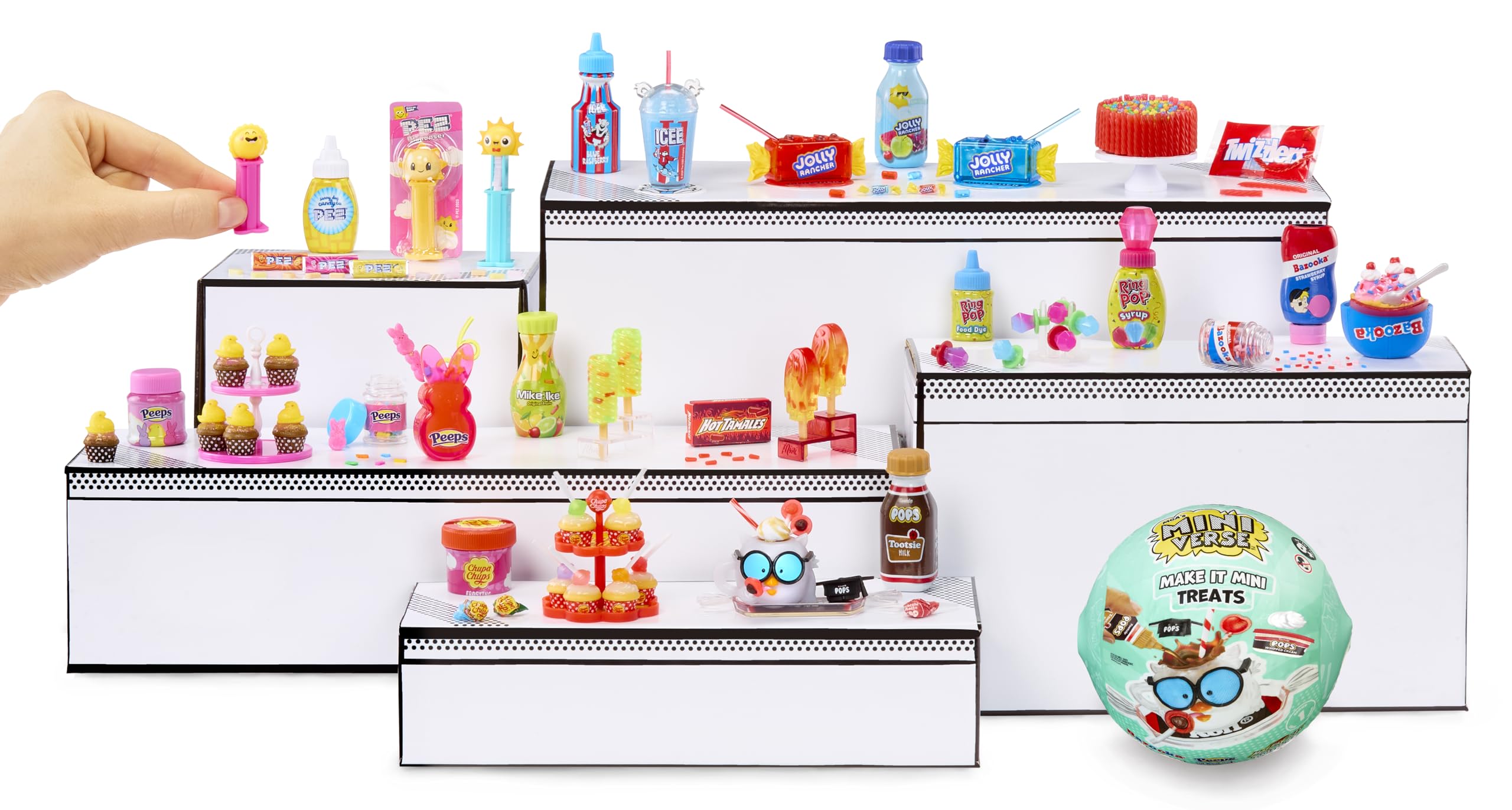 MGA's Miniverse Make It Mini Treats – Mini Kolekcjonerskie Słodycze w Opakowaniu Niespodziance, Cukierkowy Motyw, Kreatywna Zabawa z Żywicą, 12 do Zebrania, NIEJADALNE – dla Kolekcjonerów, od 8 Lat