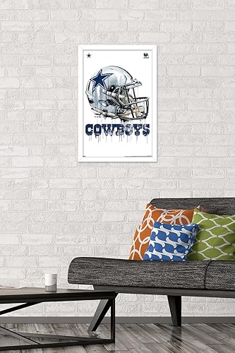 Miniatura 34 de Trends International NFL Dallas Cowboys - Póster de pared con casco de goteo 20, 22.375 x 34 pulgadas, versión premium sin marco