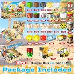 200PCS Magentic Blocks - Magnetic Building Blocks Light Up, Fun Magnet Tile Building Toys, Magent Building Blocks STEM Construction Toys for Toddlers Kids 4+ Years Old Boys Girls Birthday Easter Gift