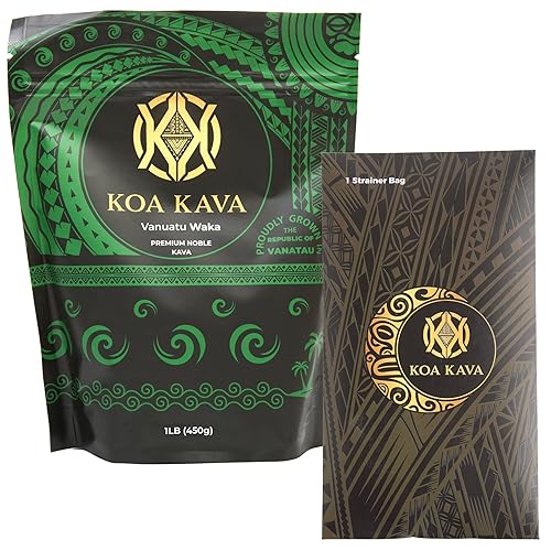 1 libra de kava waka Vanuatu premium con colador de kava