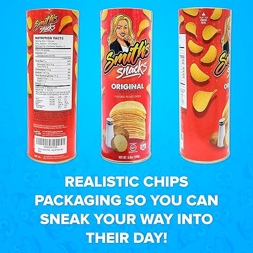 Miniatura 13 de Laughing Smith Lata de broma de serpiente – Smith's Snacks Patata Chip Snake Sorly Scary Regalo para mayores de 14 años