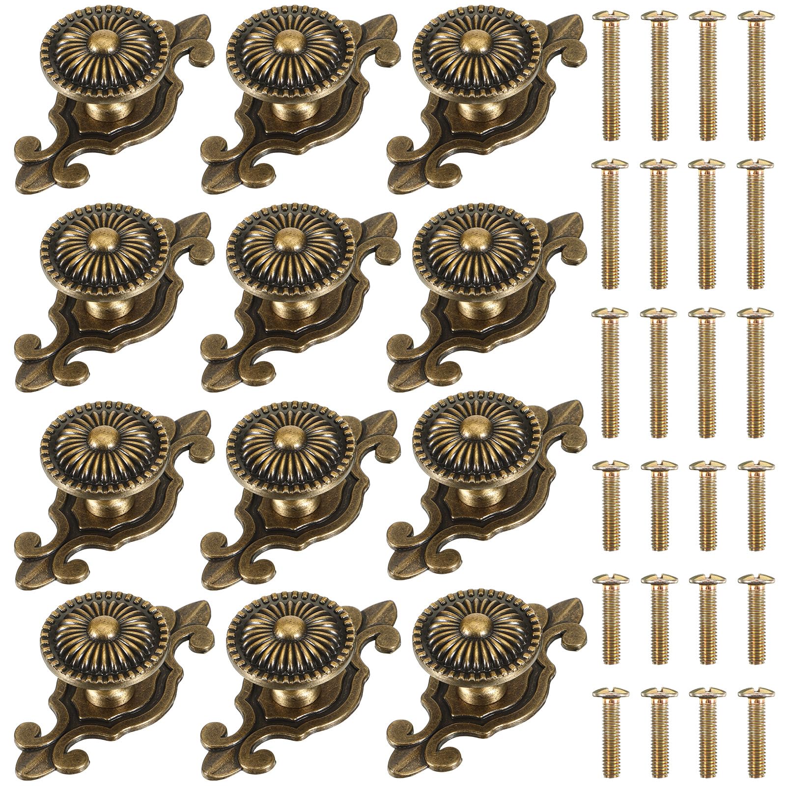 Photo 1 of Xosjska 12 Pack Brass Mushroom Cabinet Knobs