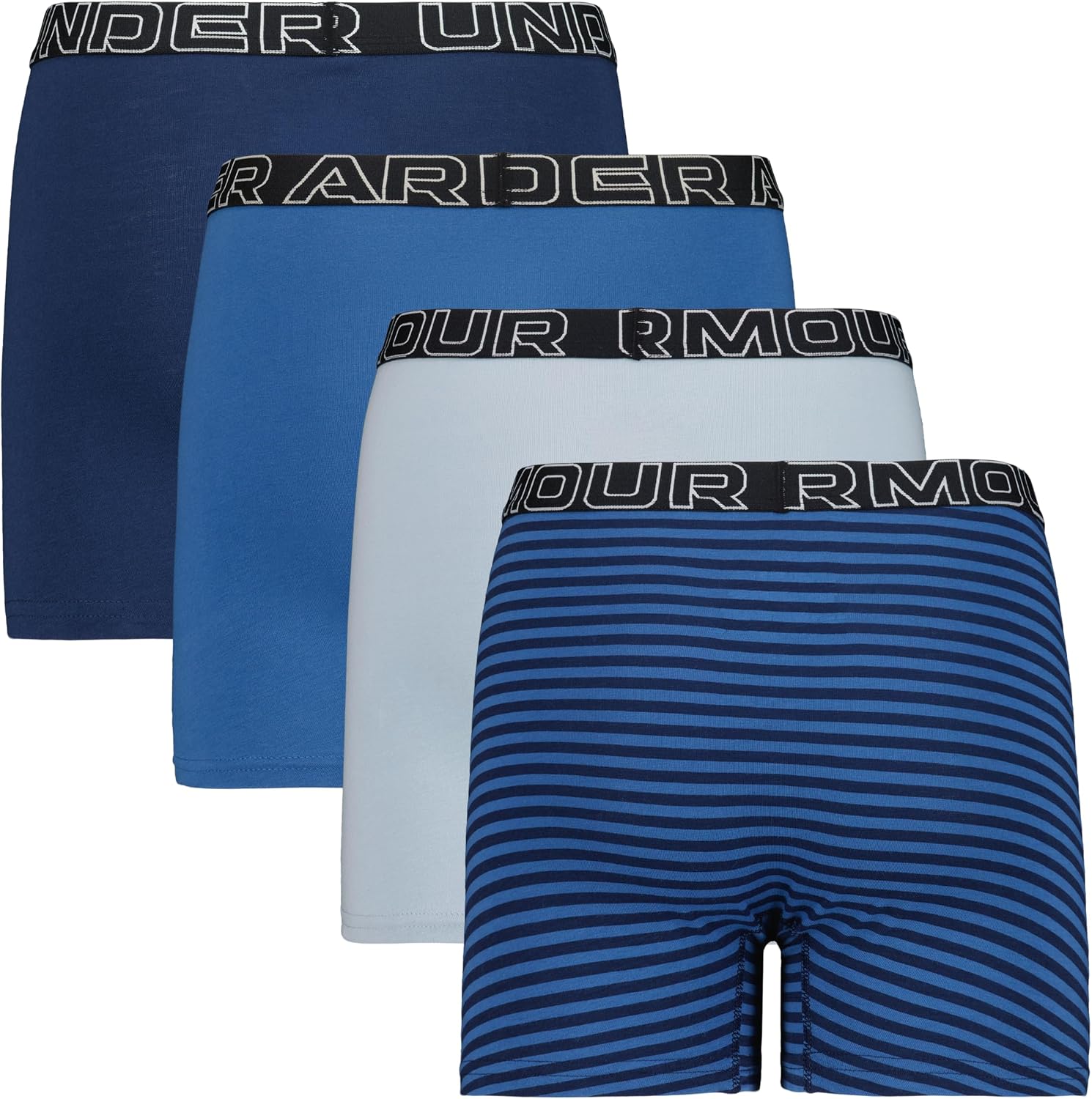 Under Armour Boy's Multipack Performance Cotton Boxerjock Brief, Lightweight & Smooth Stretch Fit