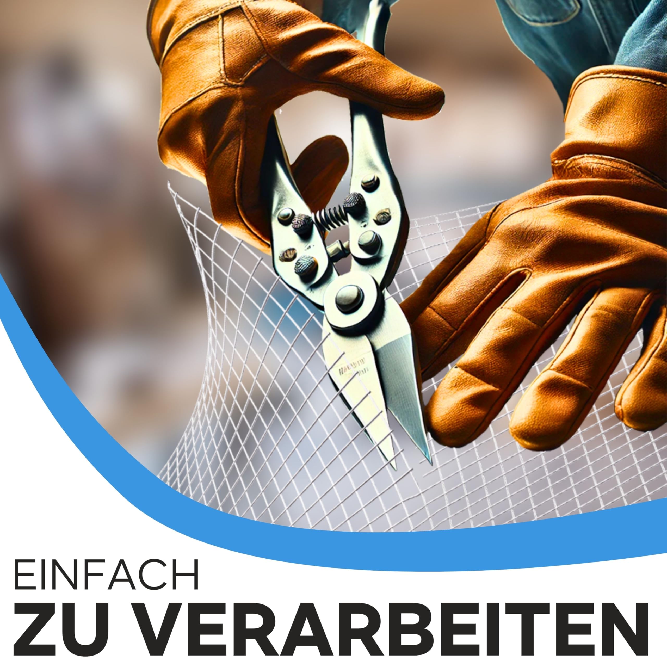 KrapTrap Volierendraht Drahtgitter I verzinkt I 12x12 I stabiler Kaninchendraht I Wühlmausgitter I Kleintierzaun Hasengitter Hühnerdraht (0,5m x 5m)