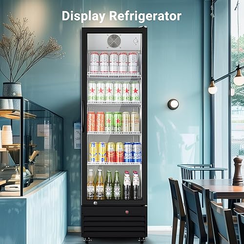 Miniatura 2 de BODEGA COOLER Refrigerador y enfriador de bebidas, refrigeradores comerciales de 9 pies cúbicos para bebidas, cerveza, enfriador comercial alto para