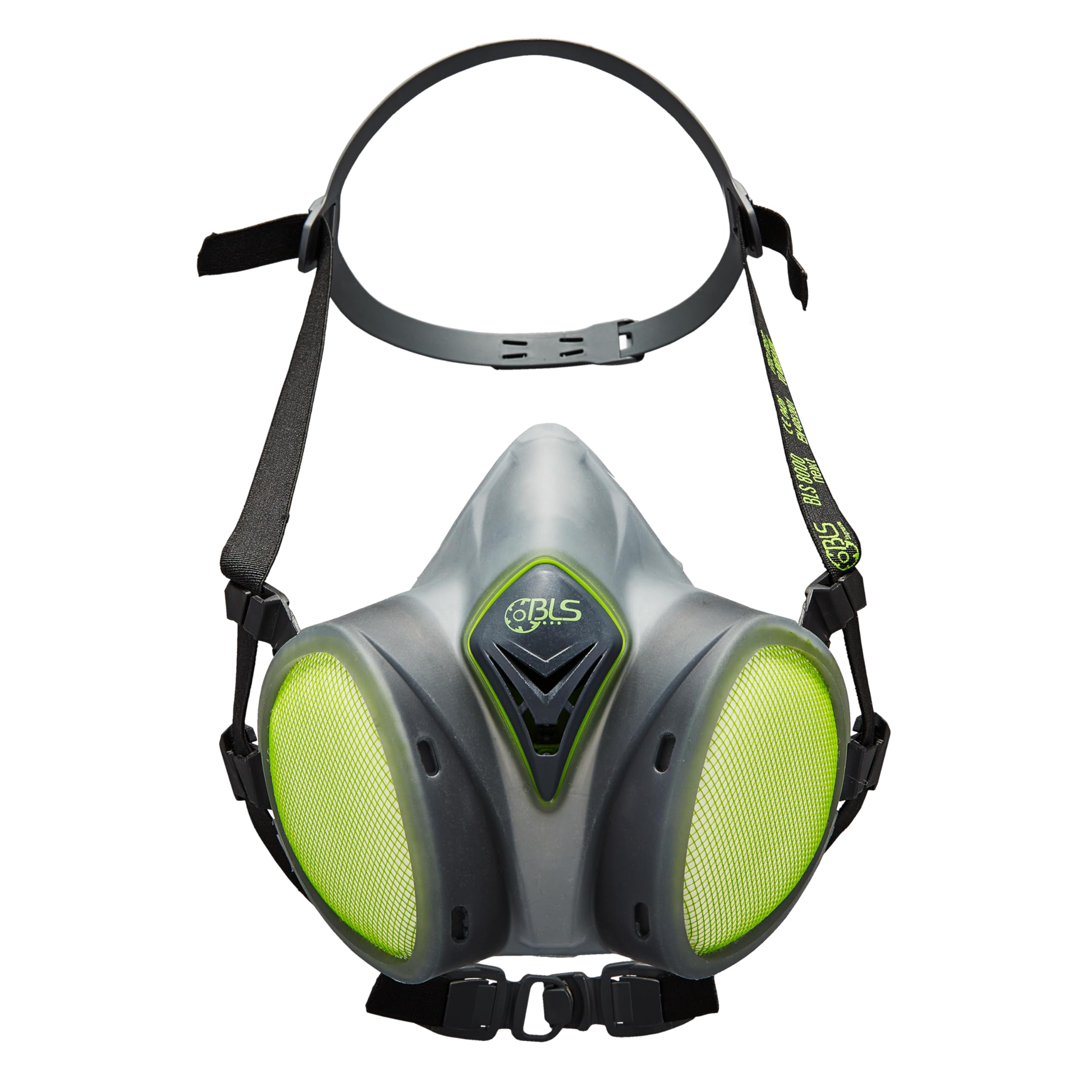 BLS 8400next ABEK1P3 R D Demi-masque de Protection en TPE avec Filtres A2P3 Intégrés, Prêt à l'Emploi et Sans Entretien. Pour Gaz/Vapeurs, Poussières Toxiques, Mauvaises Odeurs, Acides et Ammoniac