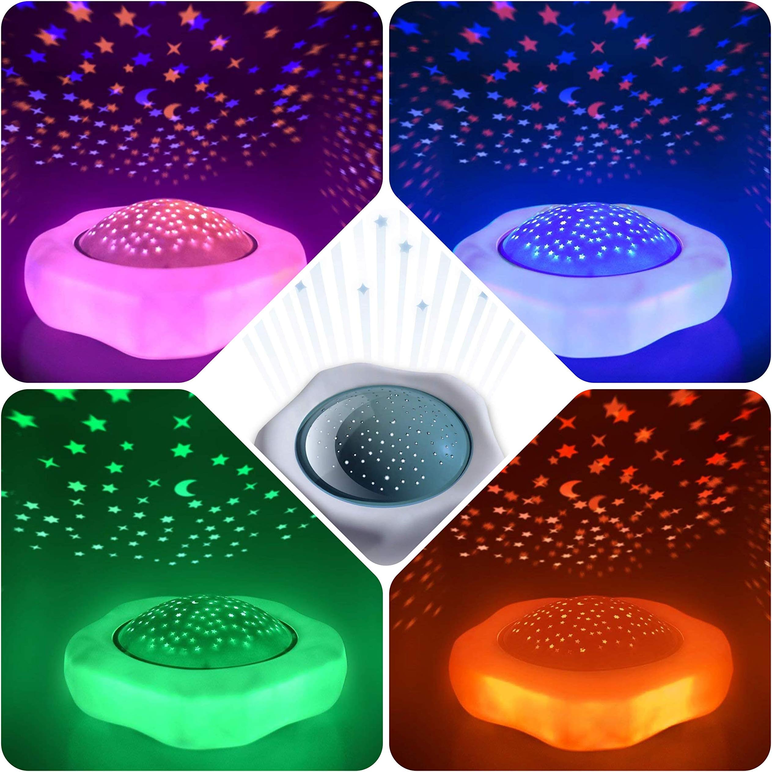 Venture | Magical Twilight Stars | Baby Night Light Star Projector (Blue)