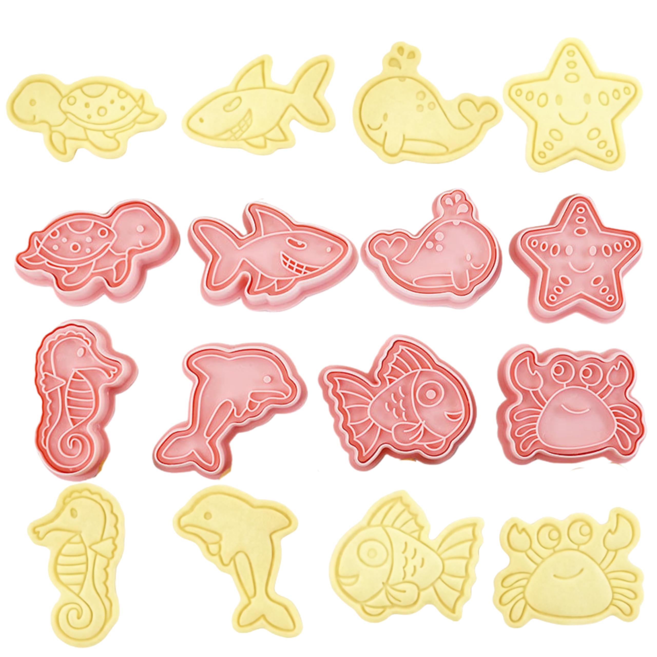 8Pcs Ocean Animals Cookie Cutters Set