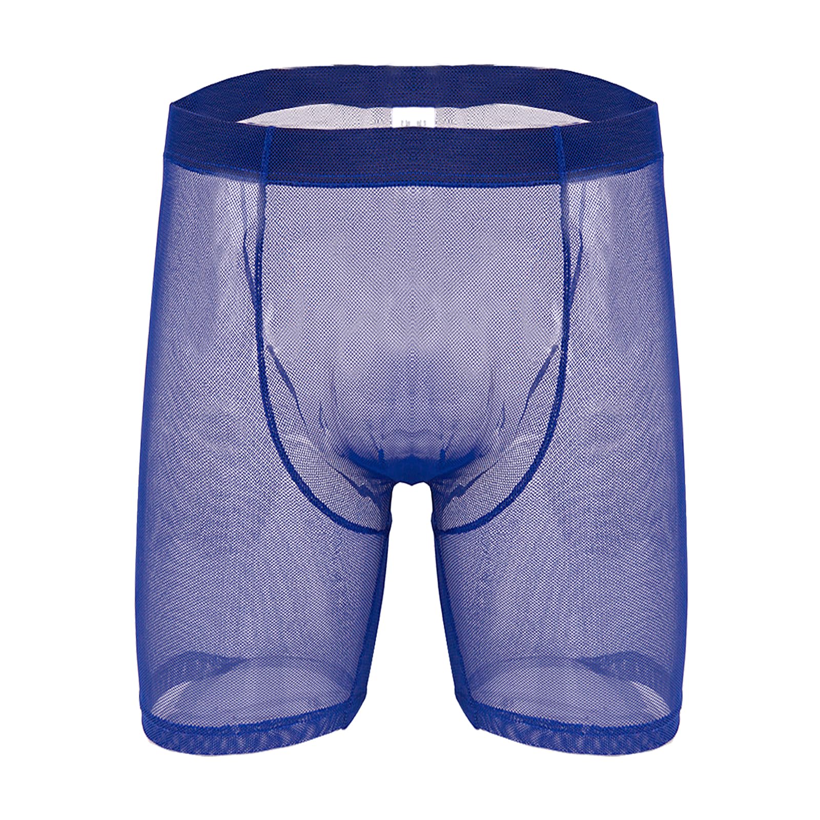 Evankin Men's Underwear Sexy Mesh Breathable Boxer Briefs Cool Comfort Stretch Boxers Pack Set, Royal Blue, XL