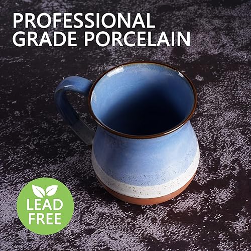 Miniatura 6 de Taza de café de cerámica de 16 onzas, taza de café novedosa para hombres y mujeres, para inauguración de la casa, Navidad, cumpleaños, perezoso,