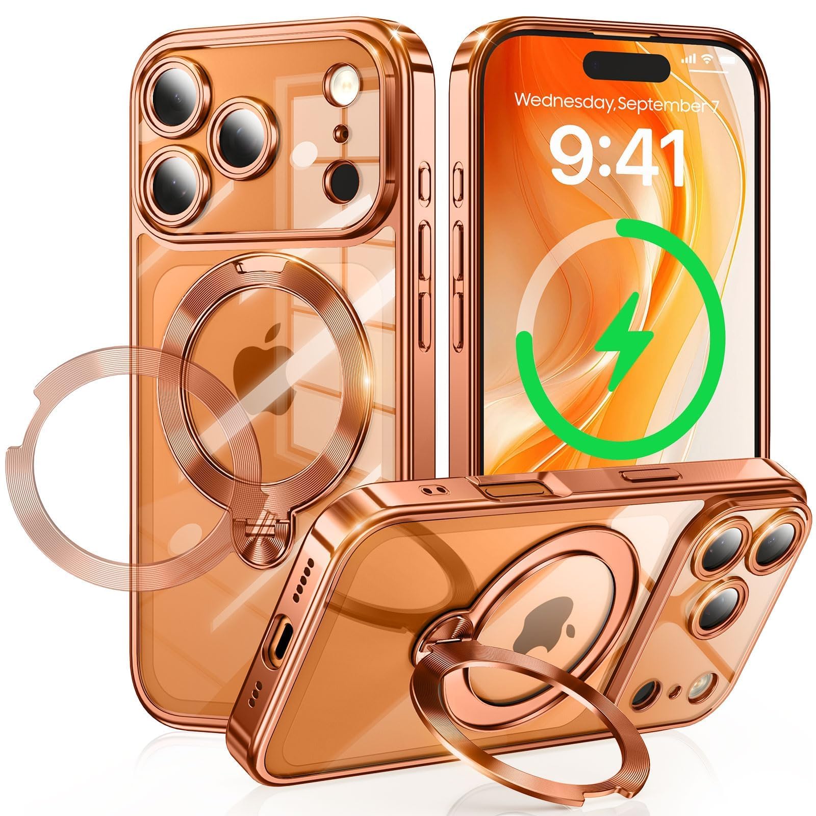 Amazon.co.jp: iPhone 17 Pro Max 用 ケース MagSafe対応 光沢CD紋様