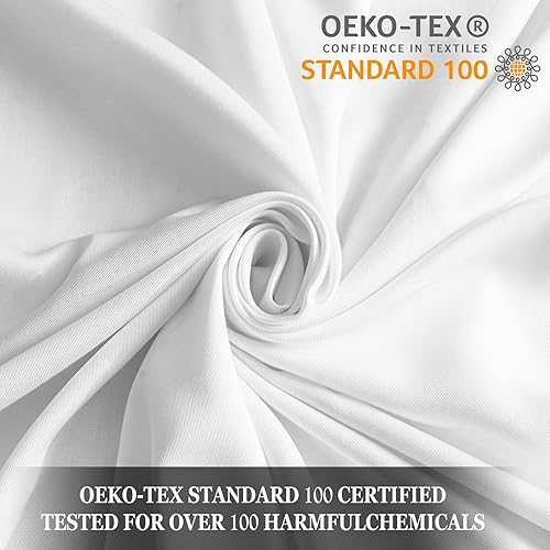 Miniatura 3 de Whitney Home Textile-Juego de sábanas tam. Queen, rayón derivado del bambú, bolsillo extraprofundo de 16 pulg, sábanas refrescantes y fundas de