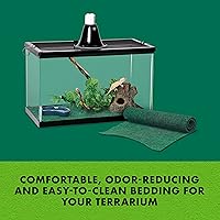 Vista 2 de Zilla, Sustrato para terrario para cama de reptiles, forro del suelo, verde, 40BR/50G, 17.25" x 35.25