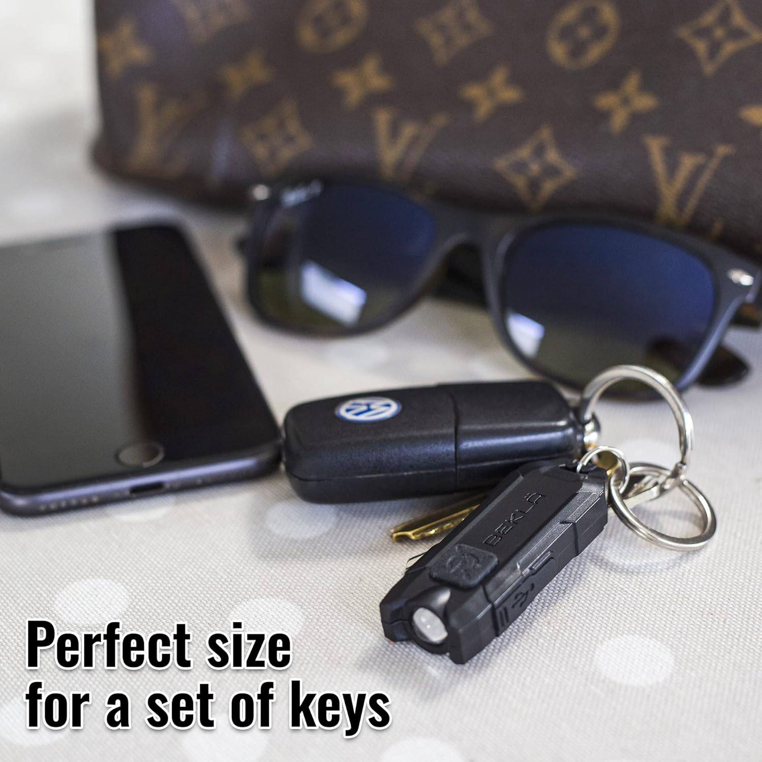 Rechargeable Keychain Flashlight, 120 Lumen Mini Flashlight, EDC Keychain Light, Flashlight Keychain, Small Flashlights.