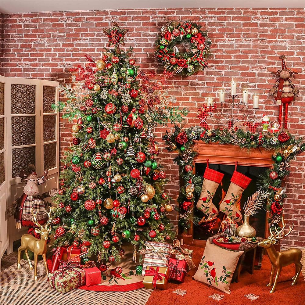 12 Pezzi di Palline di Natale, Palline di Natale da 6 cm, Palline di Natale infrangibili, Set di Palline da Appendere per Albero di Natale, Vacanze, casa, Festa di Natale, decorazi