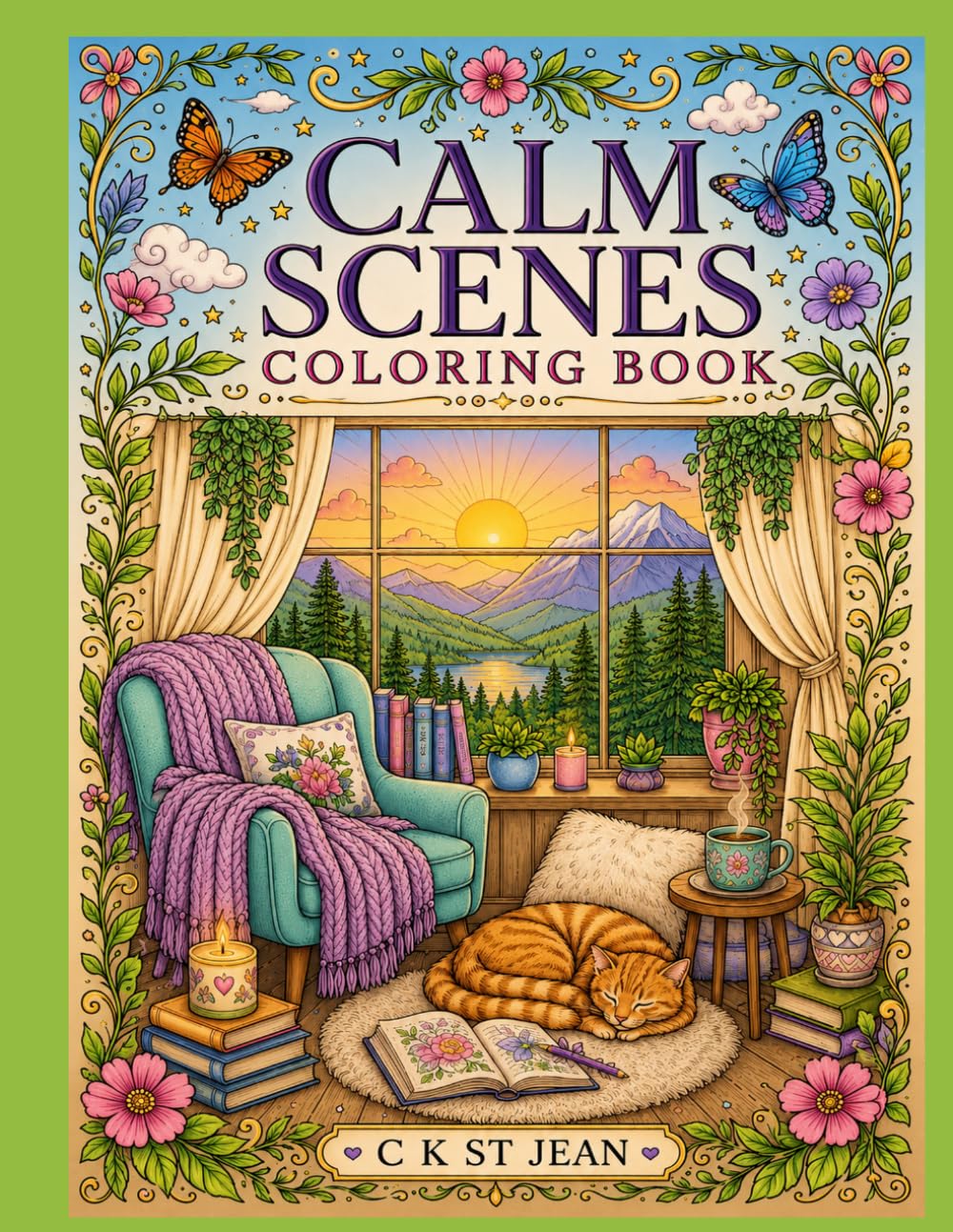Calm Scenes Coloring Book (Anxiety/Peace coloring Books)