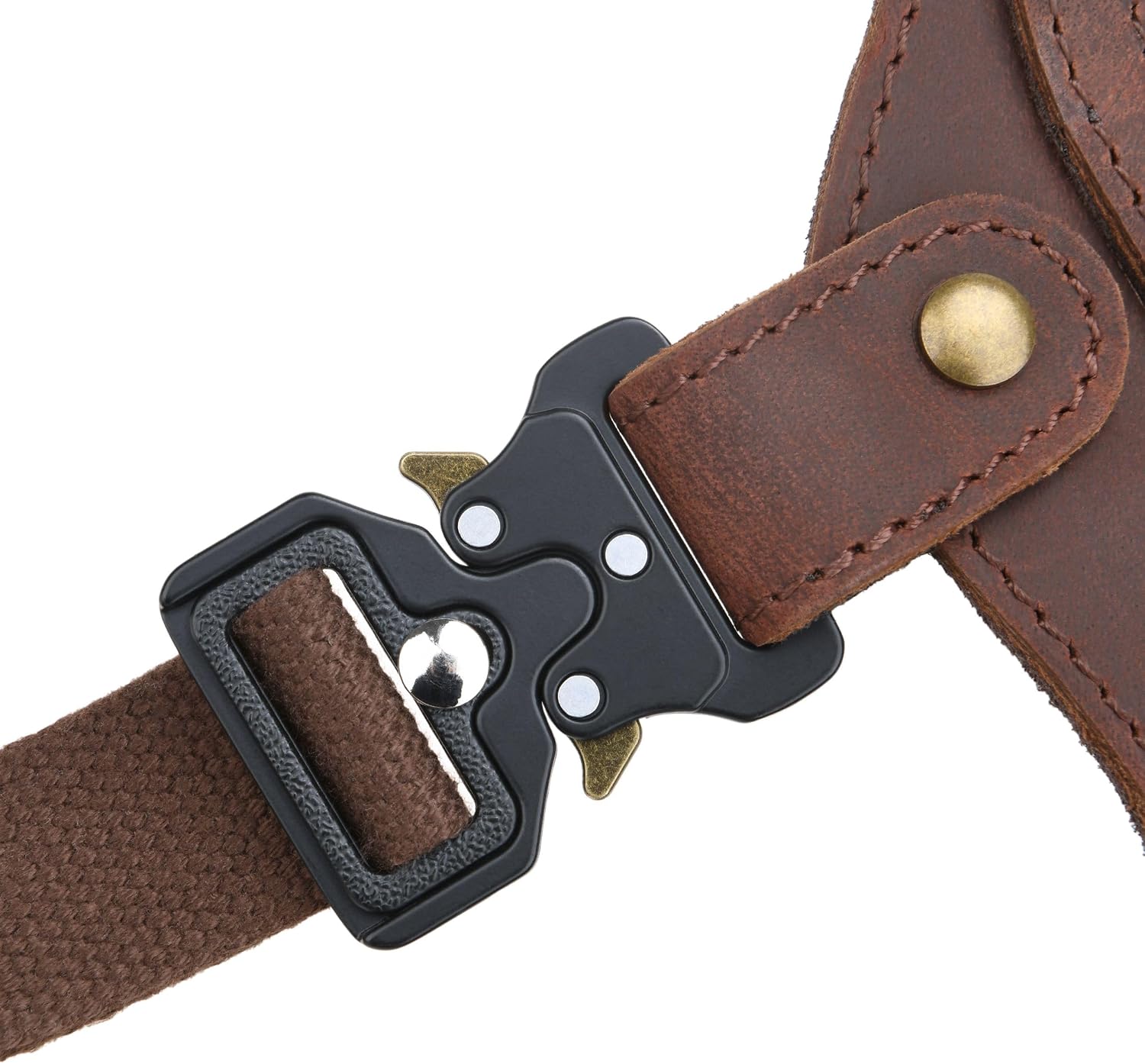 WAYNE'S DOG Leather Chest Rig Pistol Holster, Western Chest Holster for Revolvers 4" to 7.5" Barrel