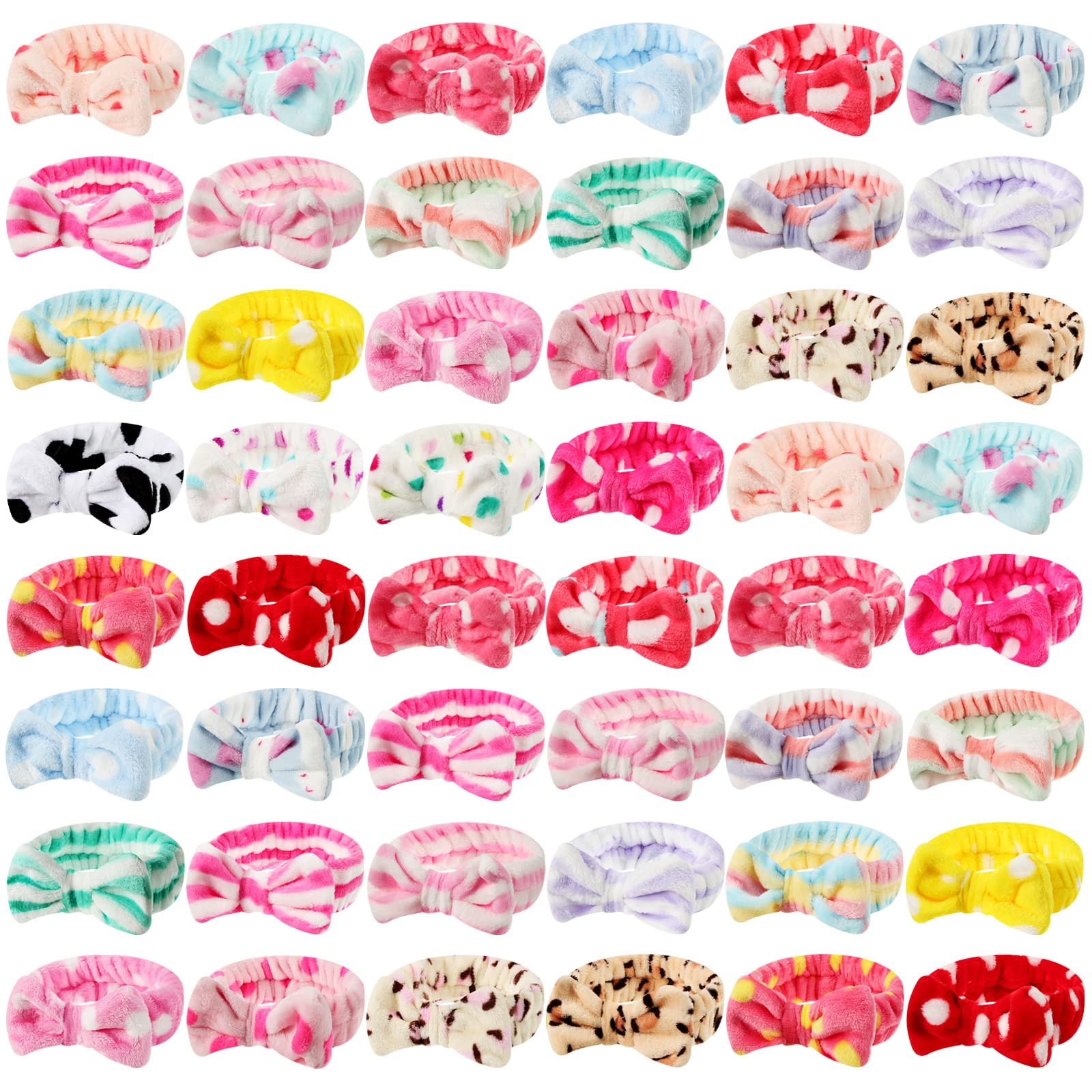 Amazon.com : Tigeen 48 Pieces Spa Headband Bulk, Headband  display picture 2