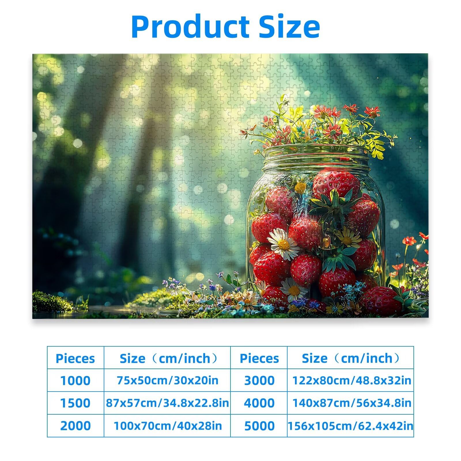 Puzzle 1000 Pezzi per Adulti, Puzzle Foresta1000 Pezzi Arte per Adulti e Ragazzi, Misura: 75x50 cm, Puzzles Paesaggio in Legno Impegnativi, Puzzles per Idea Regalo Donna Uomo, Decorazioni Casa, -3152