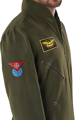 Miniatura 4 de Morph Traje de vuelo para hombre, disfraz de la Fuerza Aérea para hombre, traje de vuelo para adultos, disfraz de piloto adulto, disfraz de aviador