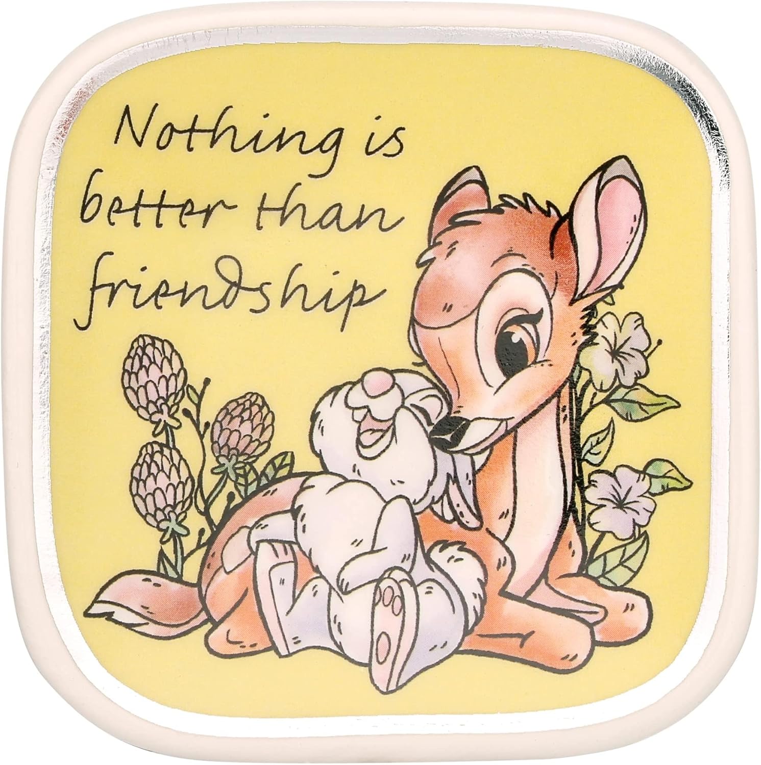 Disney Bambi Yellow, pink & blue Ceramic Gift 3 piece Boxed Trinket Tray Set VC700374L, One Size, Ceramic, No Gemstone