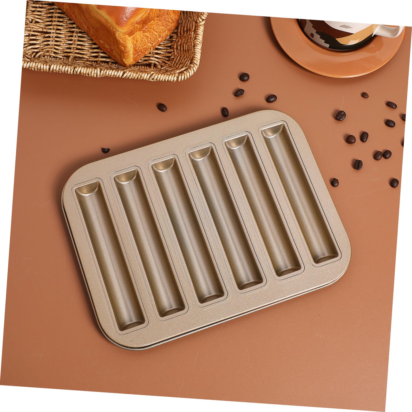 Ipetboom 3 Pièces Moule à Gâteau Pratique pour Pâtisserie DIY Moule à Adhésif pour Gâteaux Pâtisseries et Biscuits à Cavités Or