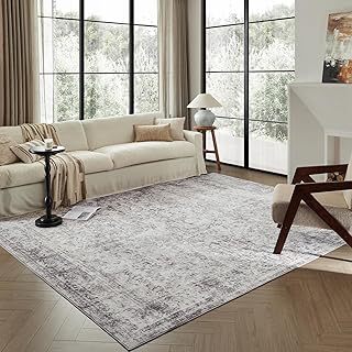 8x10 Area Rugs Large Boho Distressed Washable Area Rug Stain Resistant N...