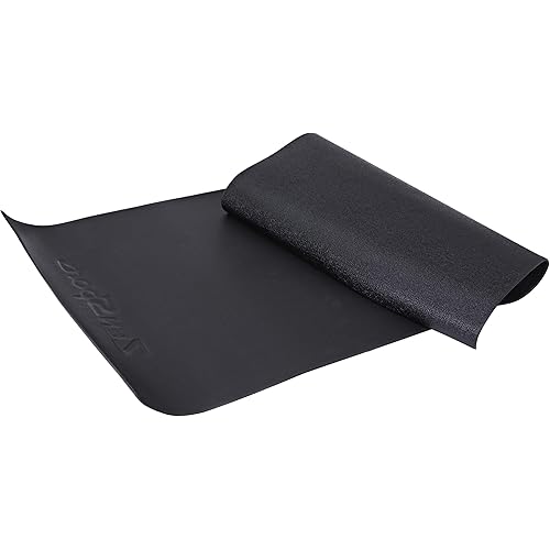ZENY Exercise Equipment Mat Treadmill Mat Exercise Bike Mat 30x60 Home Gym Flooring for Hardwood Floor and Carpet Protection Workout Mat Black