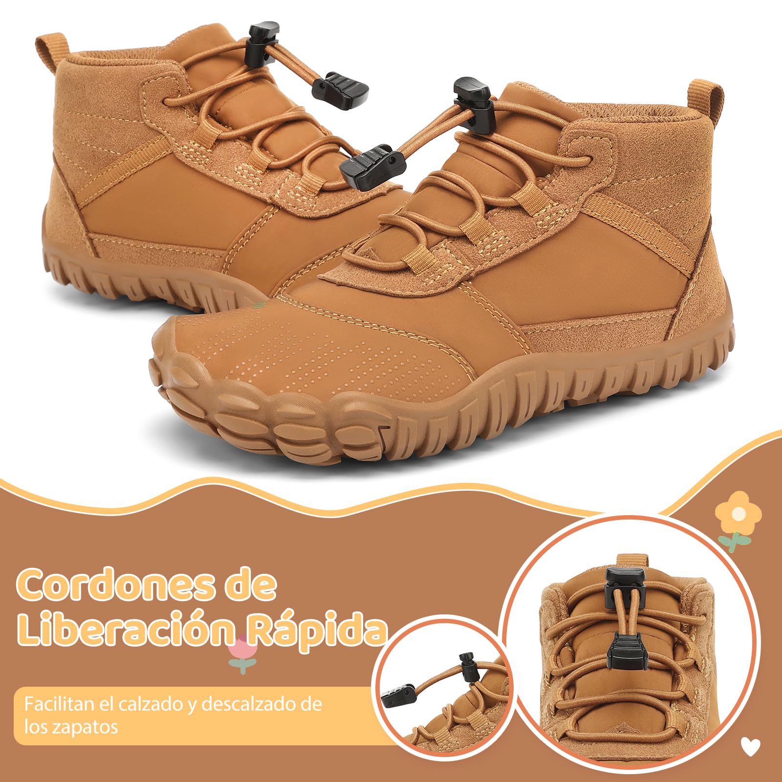 SAGUARO Barefoot Zapatillas de Trail Running Niños Zapatos de Minimalistas Ligeras Transpirable para Exterior Interior Gr.24-36