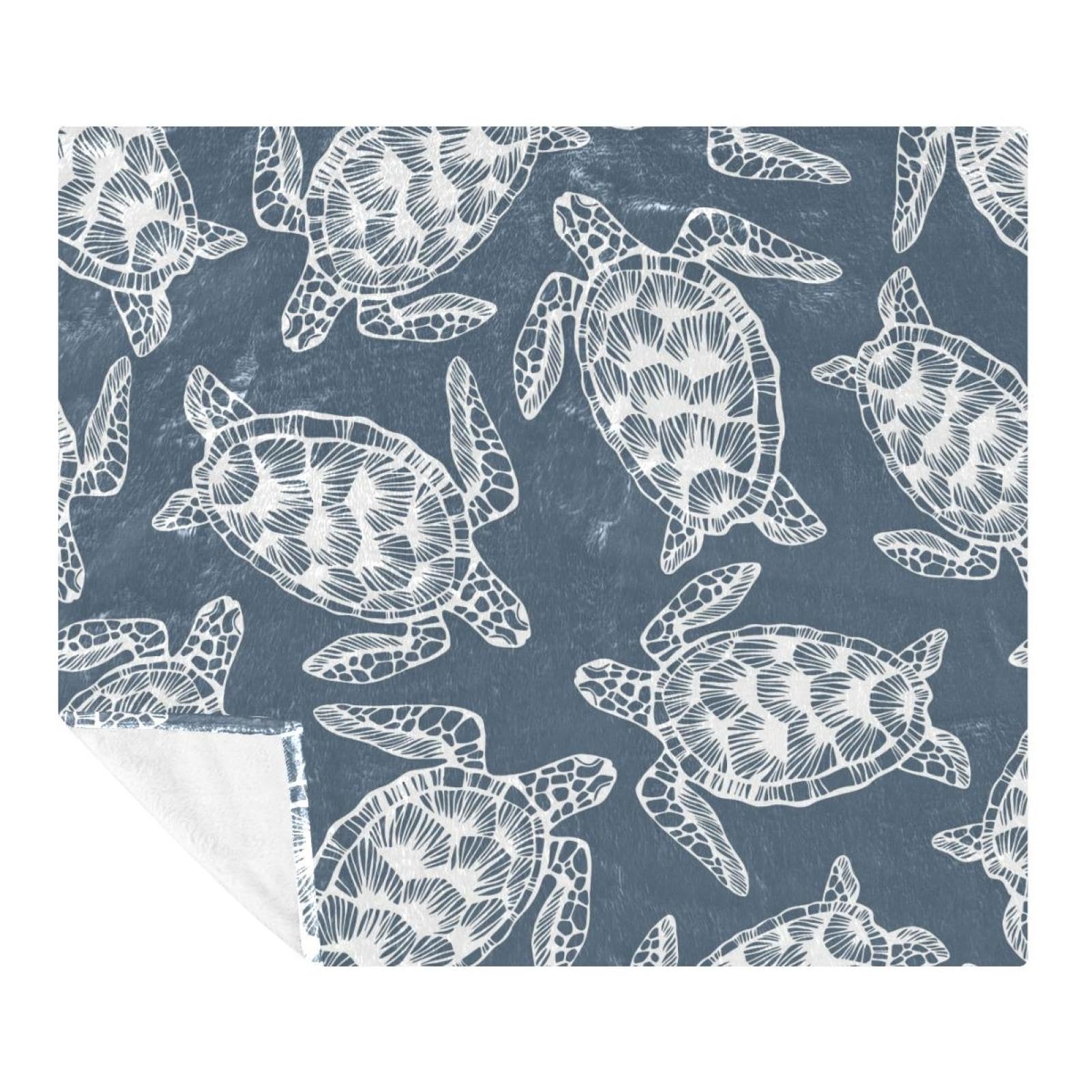 Couverture polaire tortue de mer pour vos soirées cocooning et voyages