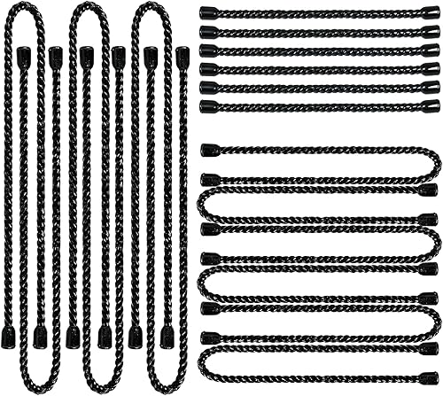 Miniatura 8 de 9 bridas de silicona para cables, reutilizables de 6 pulgadas, lazos de goma flexibles, para organizar, agrupar y enganchar (naranja, 6 pulgadas (9