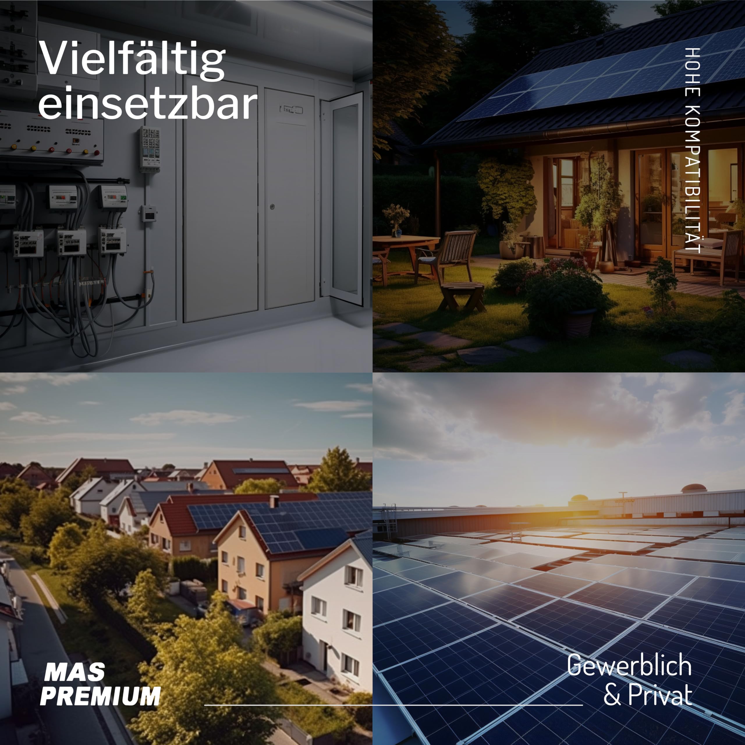 MAS Premium Câble solaire H1Z2Z2-K 4, 6, 10 mm², 5-200 m, TÜV-2 sans halogène, double isolation, pose libre ou fixe dans les installations photovoltaïques (H1Z2Z2-K 6, noir, 30 m)