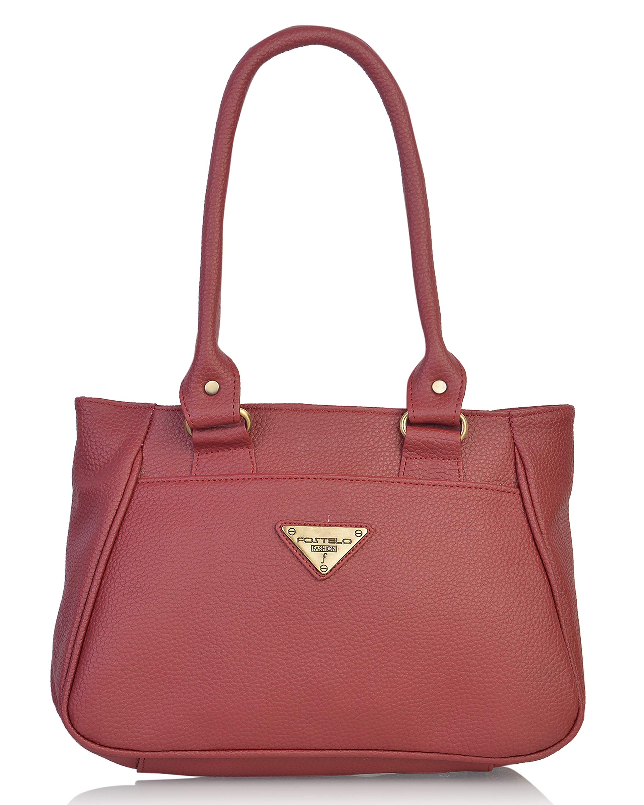 Fostelo Womens Vegan Leather Spring Handbags Shoulder Hobo Bag Ladies Purse (Maroon) (Medium) (B07V44L4N5) Amazon Price History, Amazon Price Tracker