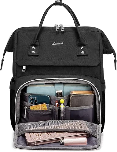 Miniatura 2 de Mochila para laptop de 17 pulgadas para mujer, bolsa de trabajo de computadora (actualizada)