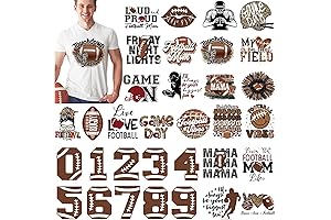 30 Pcs Iron On Football Patches for Clothing