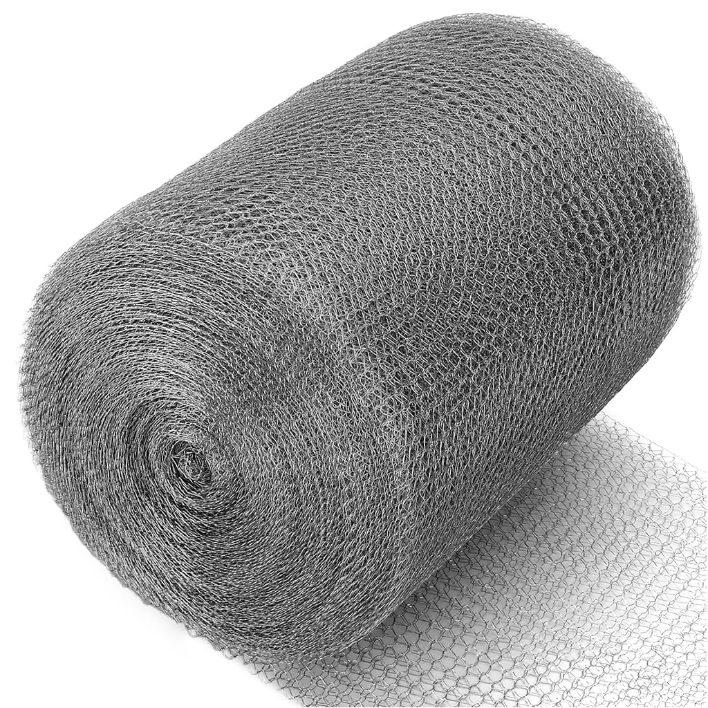 HASTHIP® Stainless Steel Woven Wire Mesh Fine Mesh Net Stainless Steel Mesh Wire Net Wire Mesh Sheet Cuttable Stainless Steel Wire Screen for Fencing, Screening, 12.7cm x 10 m-image-3
