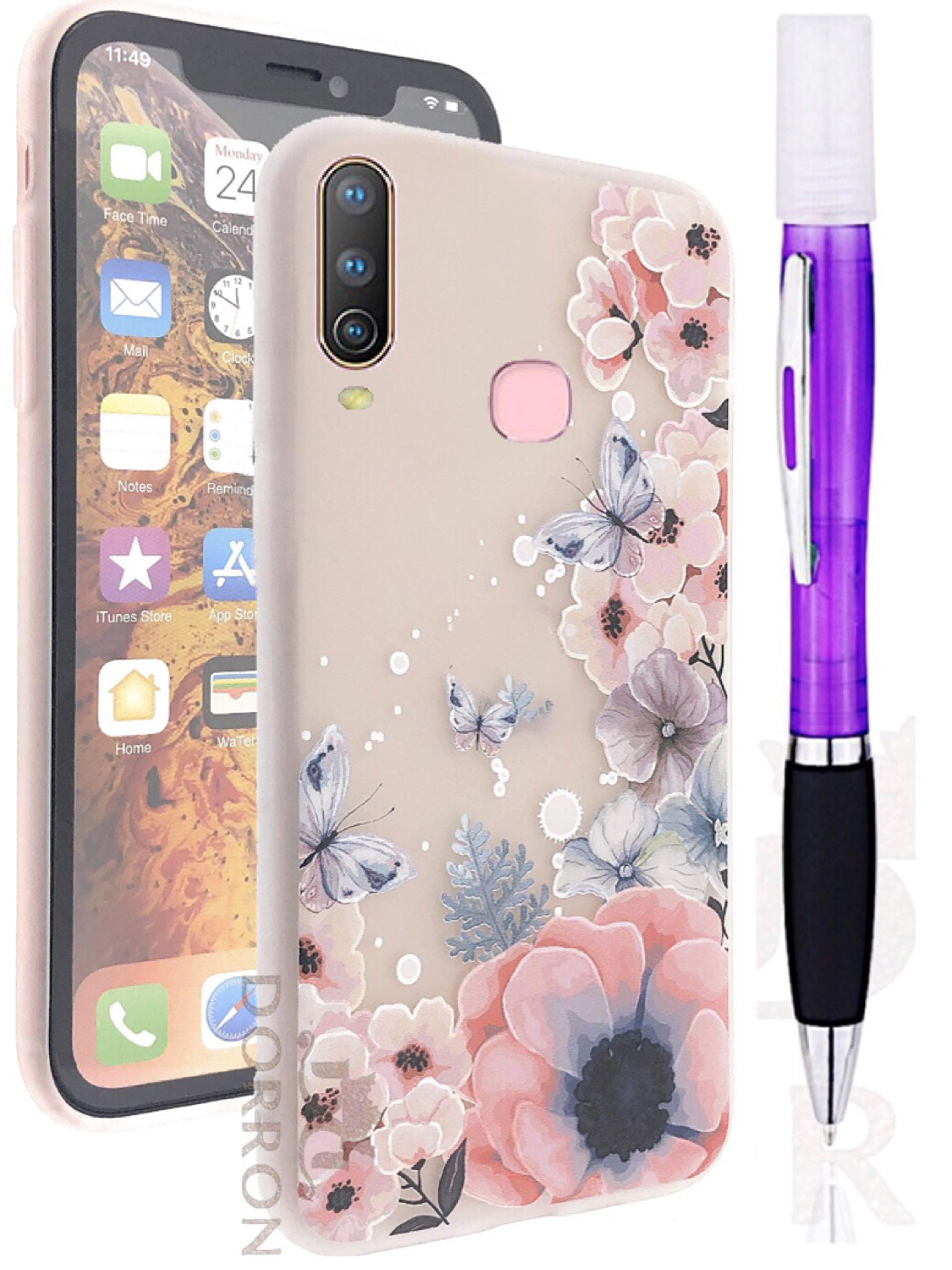 DORRON iAccessories Back Cover for Vivo Y12 Protective Case Girls 3D Floral Print Soft TPU with Mist Spray Pen (Multicolor) (B0929CKBPG) Amazon Price History, Amazon Price Tracker