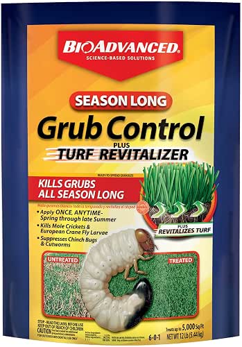 BioAdvanced Season-Long Grub Control Plus Turf Revitalizer, Granules, 12 lb,