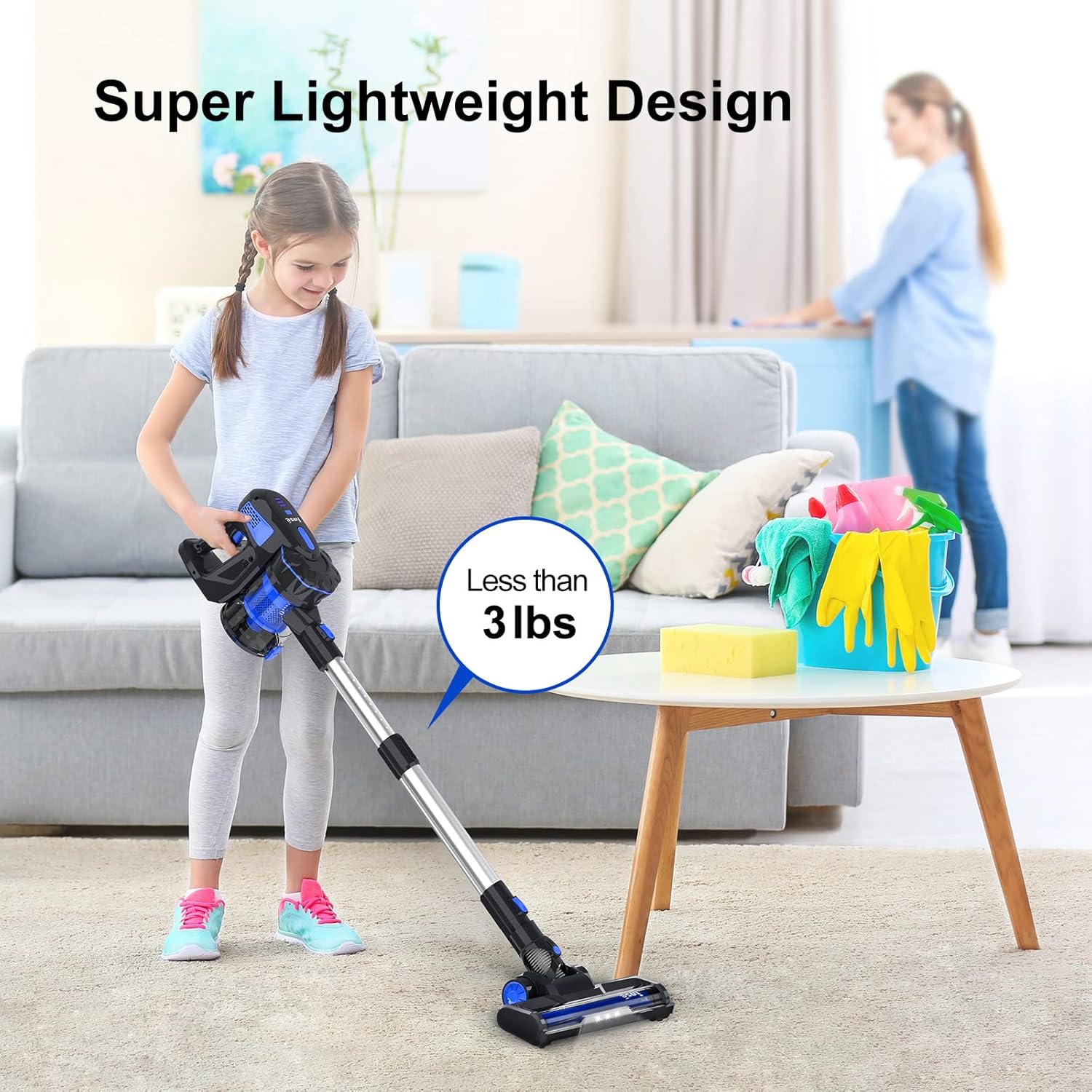 6-in-1 INSE Cordless Vacuum: Powerful, Lightweight, and Long-lasting for Home, Car, and Pet Hair