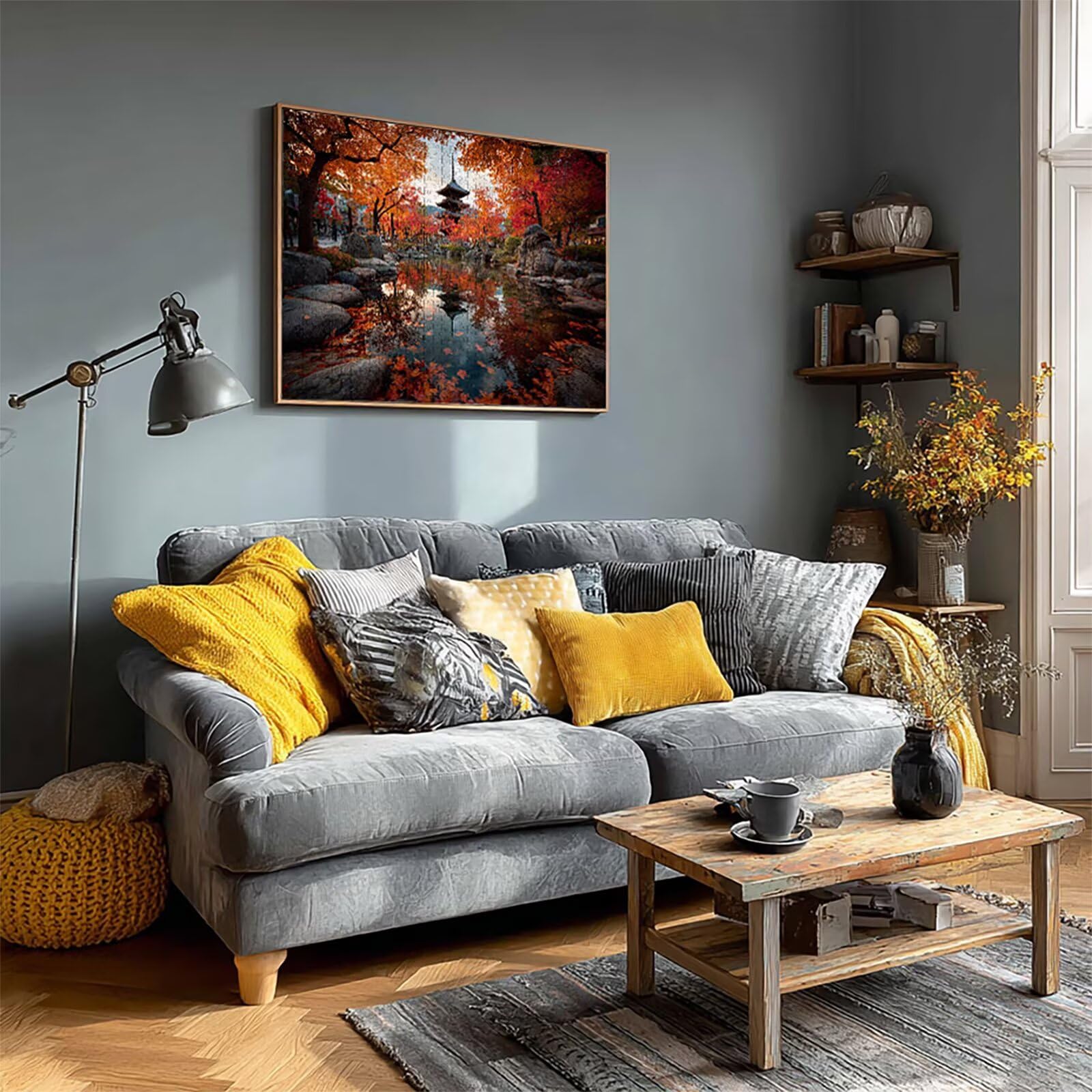 Puzzle krajobrazowe dla dorosłych, 6000 elementów, "zrób to sam", 179 x 105 cm, drewniane puzzle dla całej rodziny, dekoracyjne puzzle i prezenty, duże, sprytne puzzle, prezent, (rośliny) 3-9507