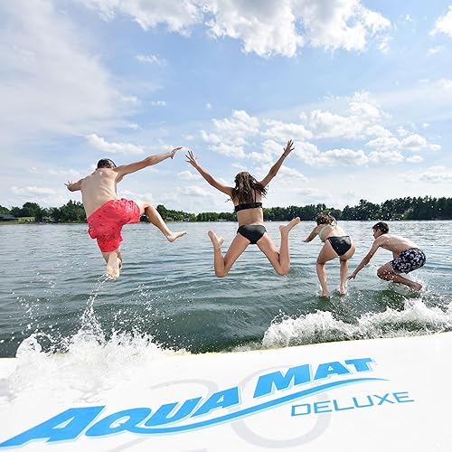 Vista 12 de Rave Sports Inflatable Aqua Mat, Platform and Swim Dock with Dropstitch PVC Construction