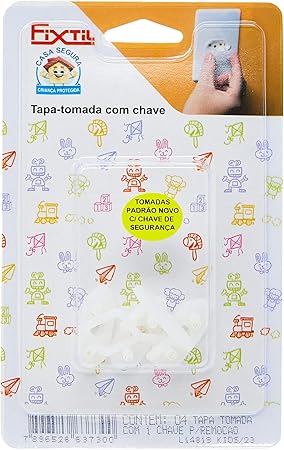 Tapa Tomada com Chave Para Remoção Fixtil Kids/23