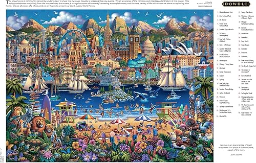 Miniatura 5 de Buffalo Games - Dowdle - Piezas del mundo - Rompecabezas de 1000 piezas para adultos desafiante rompecabezas perfecto para noches de juego - Tamaño