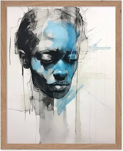 Miniatura 57 de Monem Art Póster de Cara Geométrica - Impresión de Dibujo de Líneas Retro - Arte Moderno - Arte Abstracto - Arte de Rostros - Arte Boho Elegante -