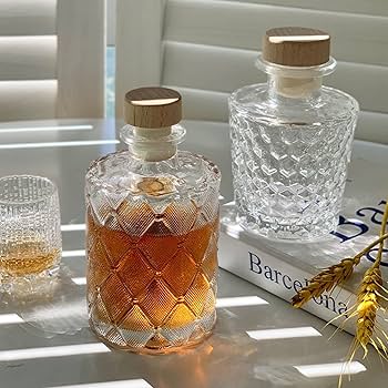 Amazon | ワインボトル ガラス 200ml ボトル ヴィンテージ風