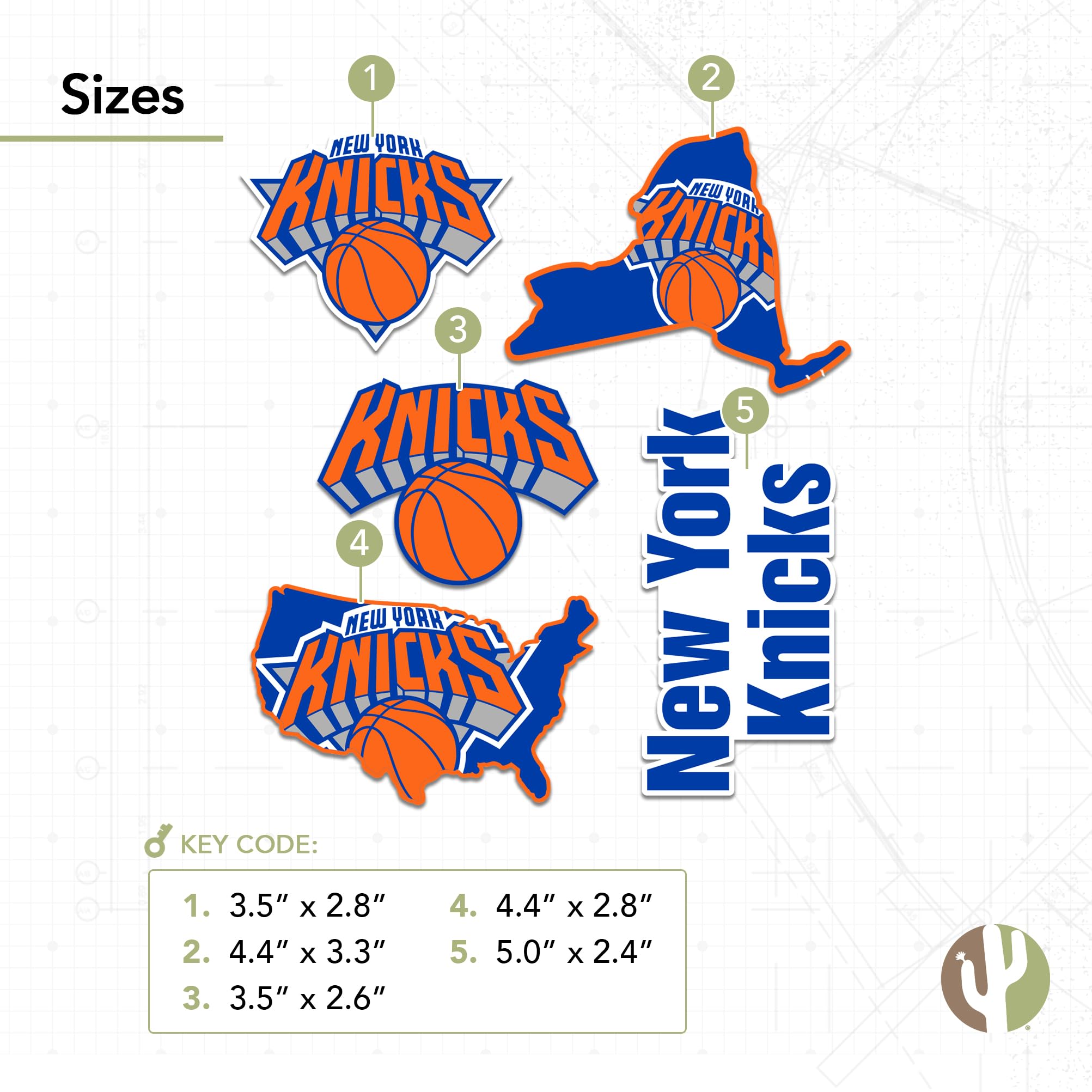 Amazon.co.jp: デザートサボテン ニューヨークニックス ステッカー NBA