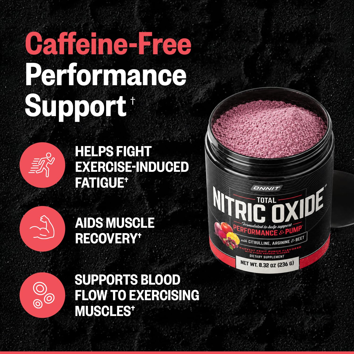 ONNIT Total Nitric Oxide Pre-Workout Powder, Harvest Fruit Punch, 20 SRV — Amazon image 4
